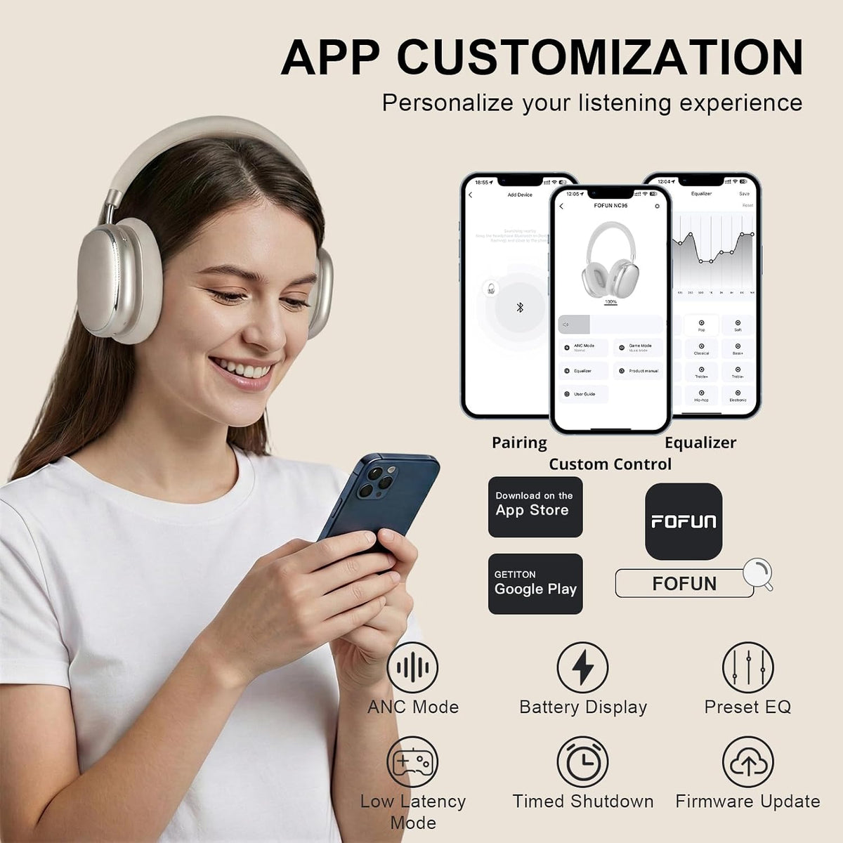 NC95 – AURICULARES INALÁMBRICOS CON CANCELACIÓN ACTIVA DE RUIDO 🎧