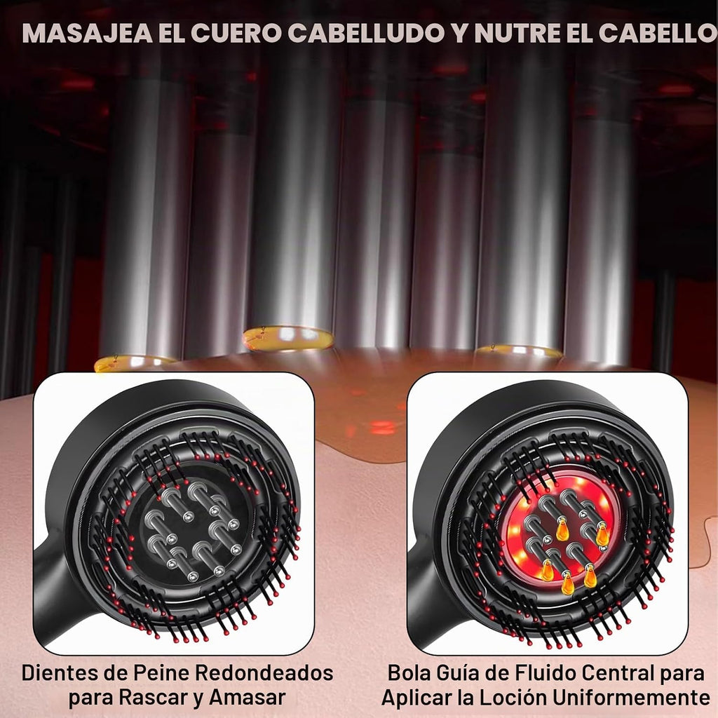 PEINE MASAJEADOR PARA CUERO CABELLUDO 3 EN 1