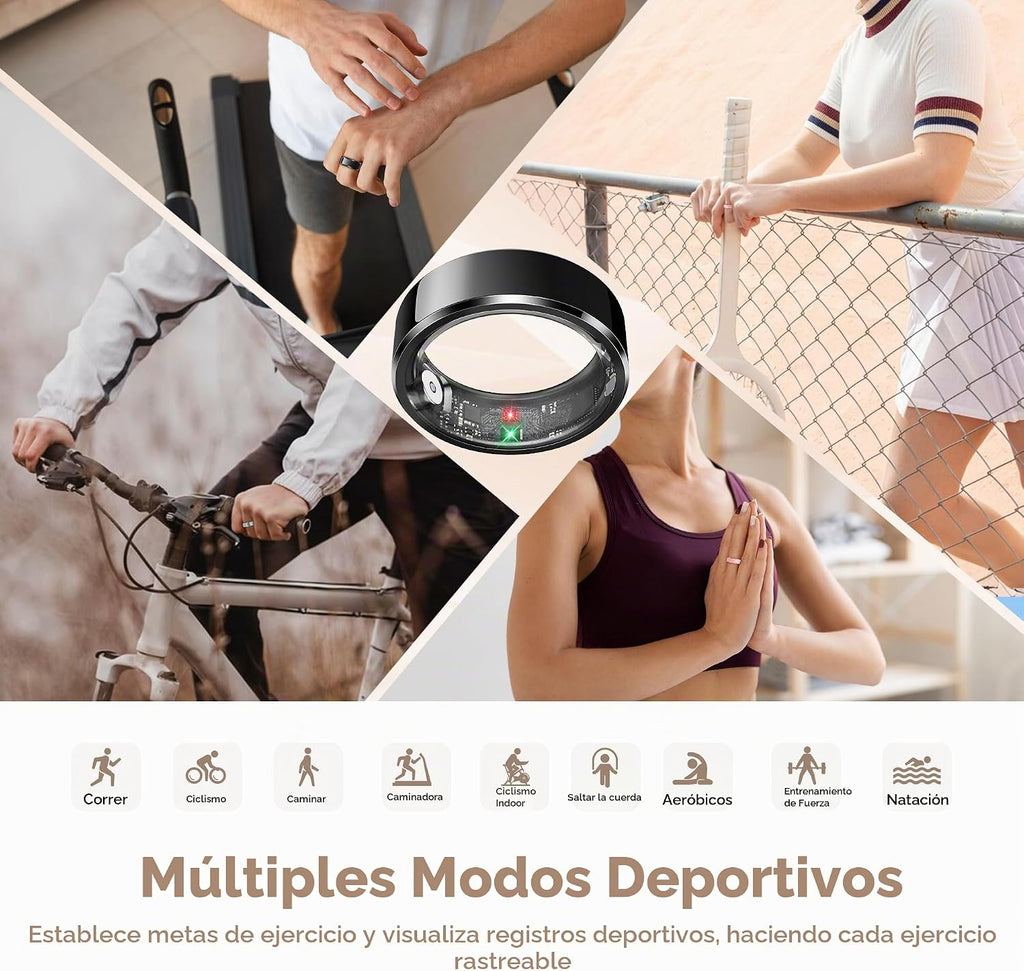 ANILLO INTELIGENTE PARA HOMBRE – SALUD Y ACTIVIDAD EN T