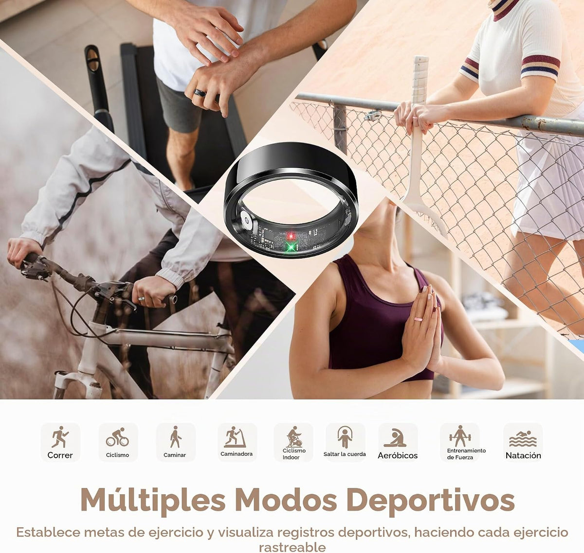 ANILLO INTELIGENTE PARA HOMBRE – SALUD Y ACTIVIDAD EN T