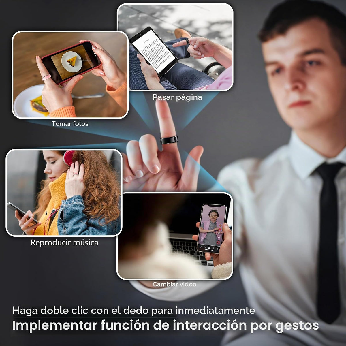 ANILLO INTELIGENTE PARA HOMBRE – SALUD Y ACTIVIDAD EN T